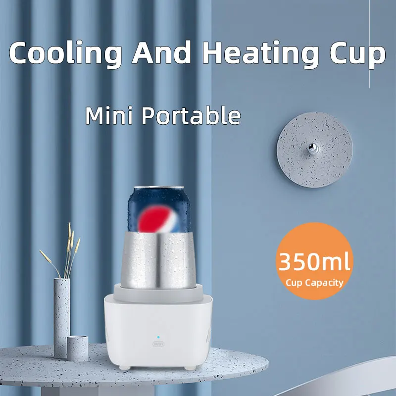 350ml Mini Quick Cooling & Heating Cup,Beer Beverage Rapid Refrigeration,Hot Milk Coffee,Cold Drink, Home Office Dormitory