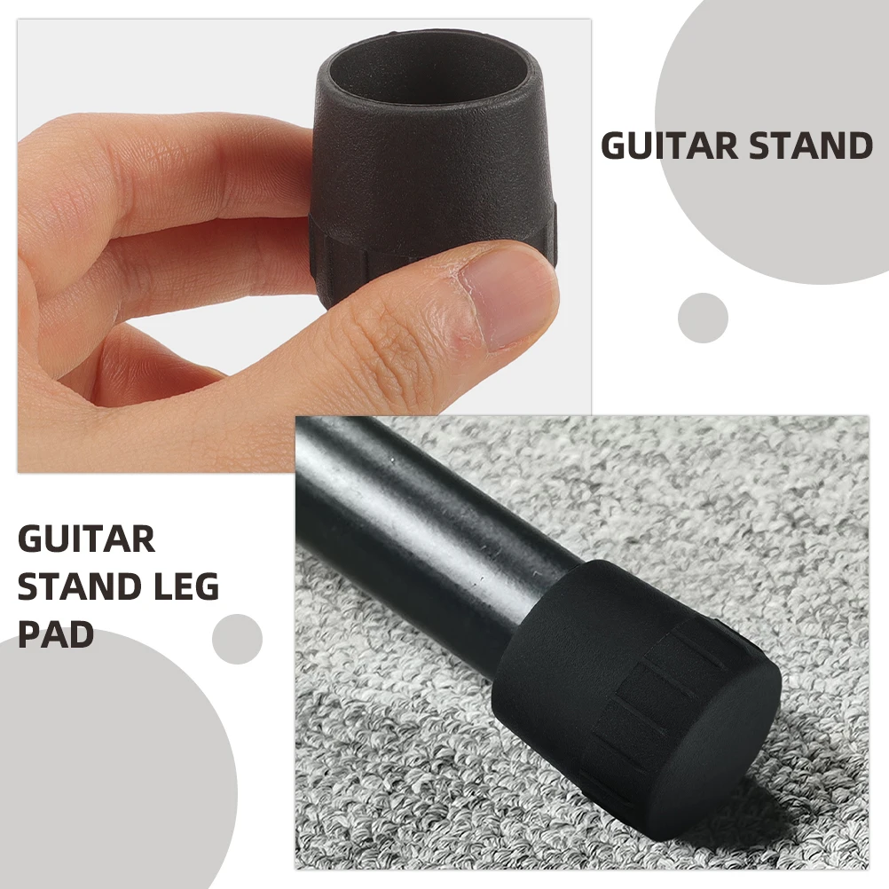

6pcs Guitar Stand Foot Pad Rubber Leg Pads Protector Anti Slip Durable Compatible All Types Storage Display Holder for Guitars