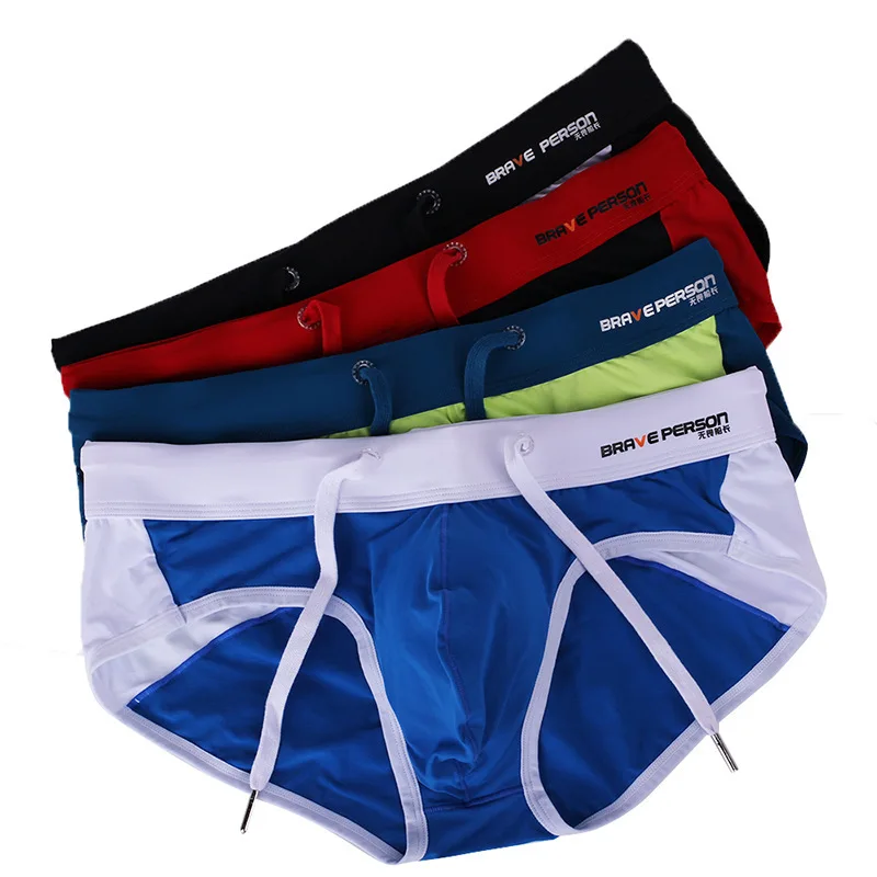 Men's Swimming Briefs Summer Seaside Swimsuit Hot Spring Pool Bathing Suits Beachwear Surf Diving Quick Drying Cooling Swimwear