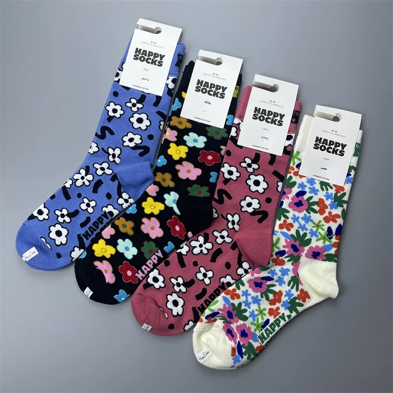 HappySocks Mini calcetines de flores para mujer Calcetines de flores de baile