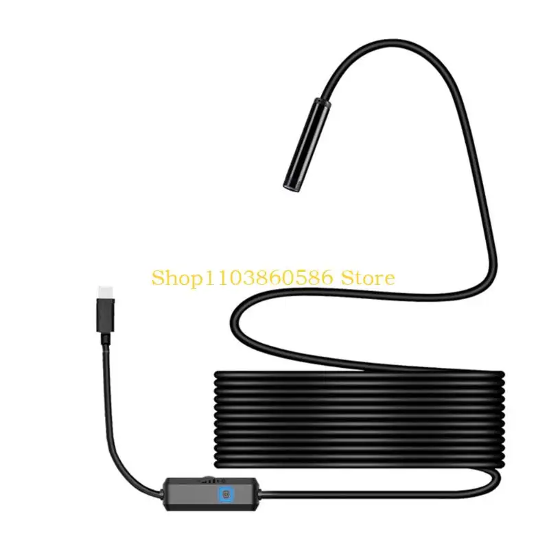 242A Narrow Area Viewing Camera with USB Endoscope Lens, 5m Guide Cable, Engine Bay and Drain Line Review, Phone Screen Display,