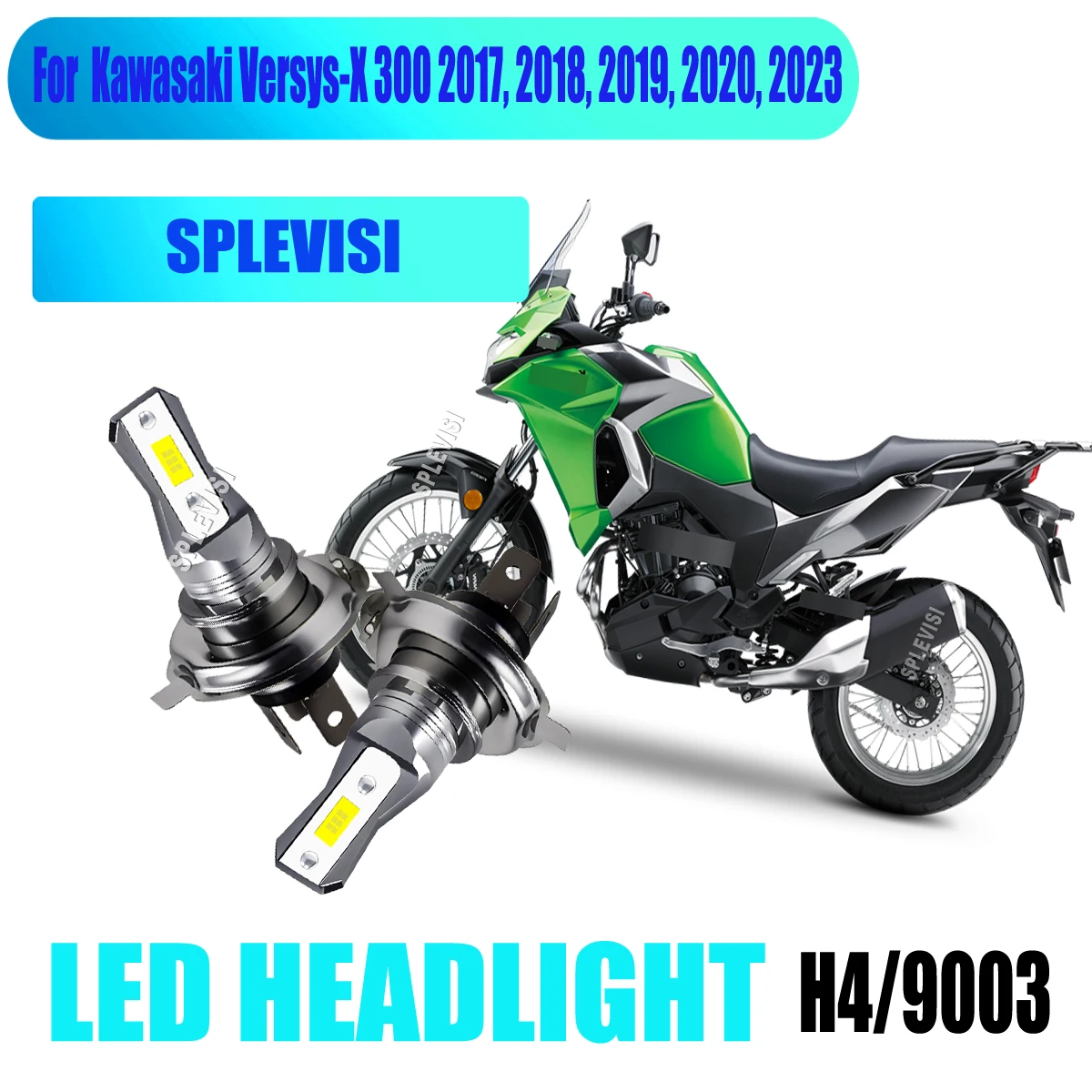 

Motorcycle LED 45W White Headlight - 6000K White Glare-Free Beam Pattern For Kawasaki Versys-X 300 2017, 2018, 2019, 2020, 2023