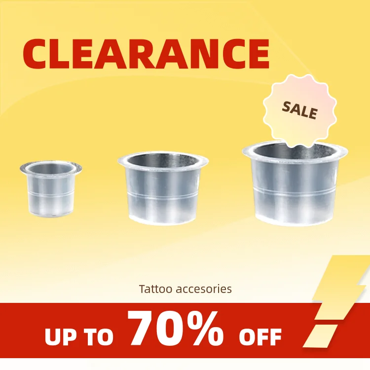 

Clearance_100 шт., чашка для чернил для татуировки, S, M, L, одноразовый, устойчивый, пластиковый, белый, чернила для перманентного макияжа, пигмент, прозрачный держатель Con