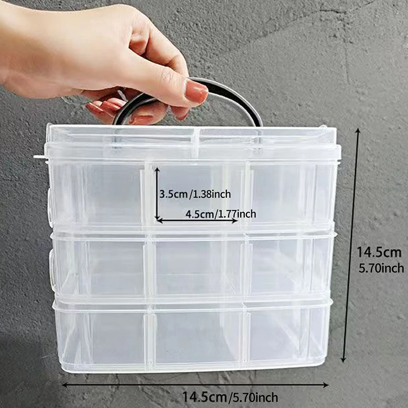 Transparent Jewelry Storage Box Large-Capacity Finishing Box Necklace Ring Stud Earrings Storage Box Jewelry Box Ornament Box