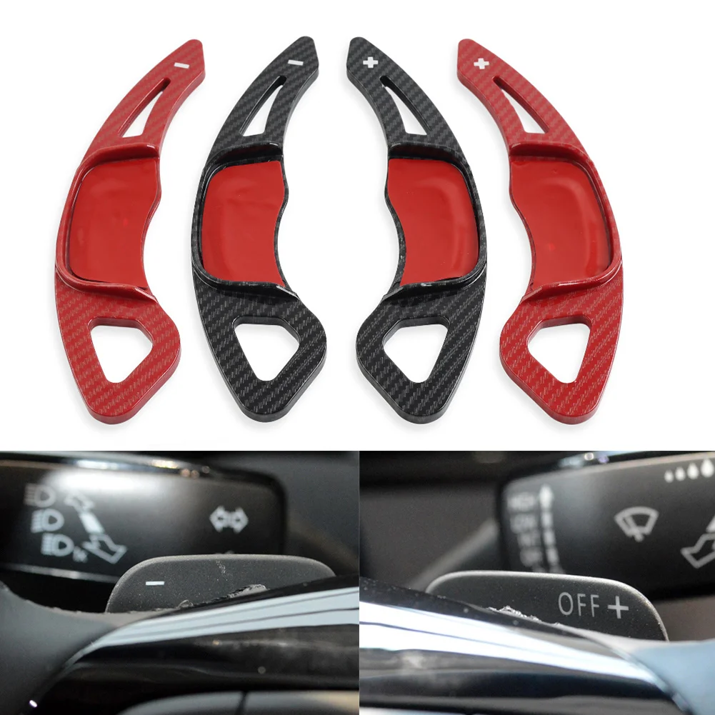 

1 Pair Carbon Fiber Look Car Steering Wheel Paddle Shifter Extension For VW Golf 7 GTI R GTD GTE Polo Lamando Jetta Scirocco