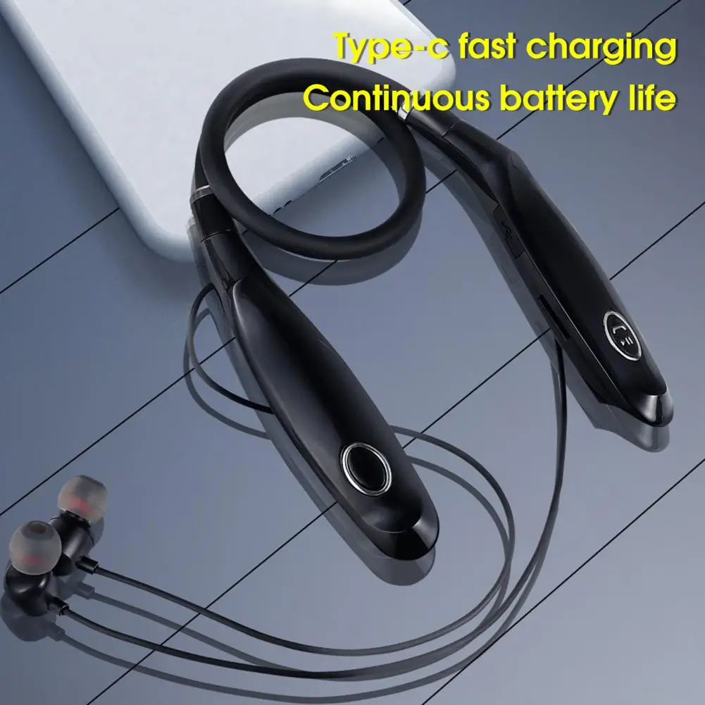 Excellent Earbud Intelligent Noise Reduction Lightweight Bluetooth-compatible5.0 Neck Hanging In-ear Earbud for iPhone