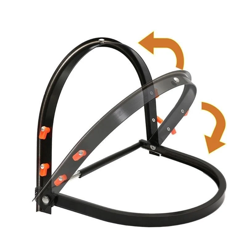 Bouclier sécurité journalisation du jardin avec support pour protections casquers Transparent Designs Shield