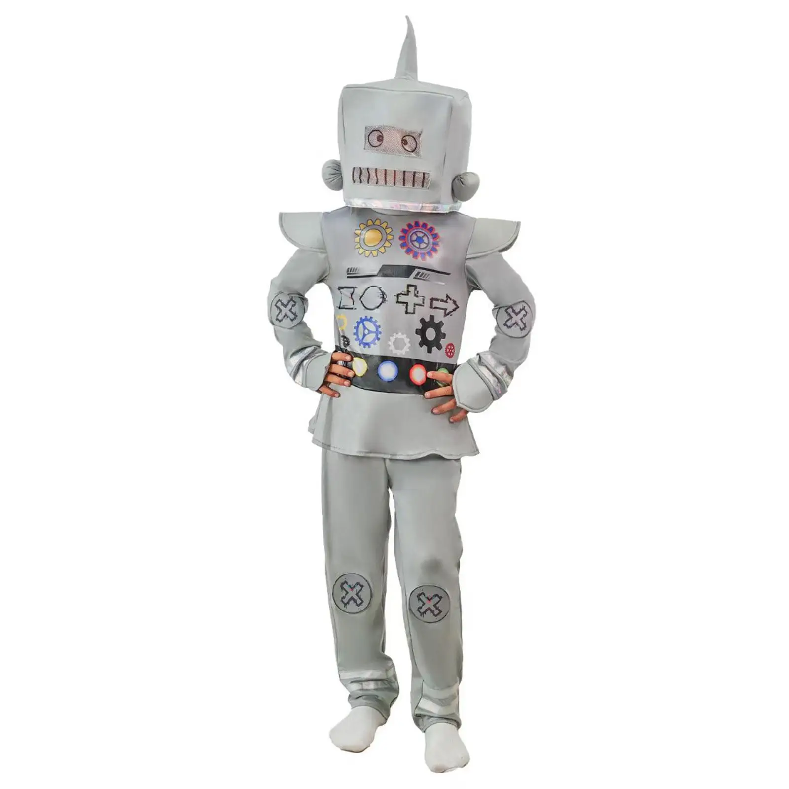 

Robot Costume Clothing with Hat Party Suit for Themed Parties Carnival Children