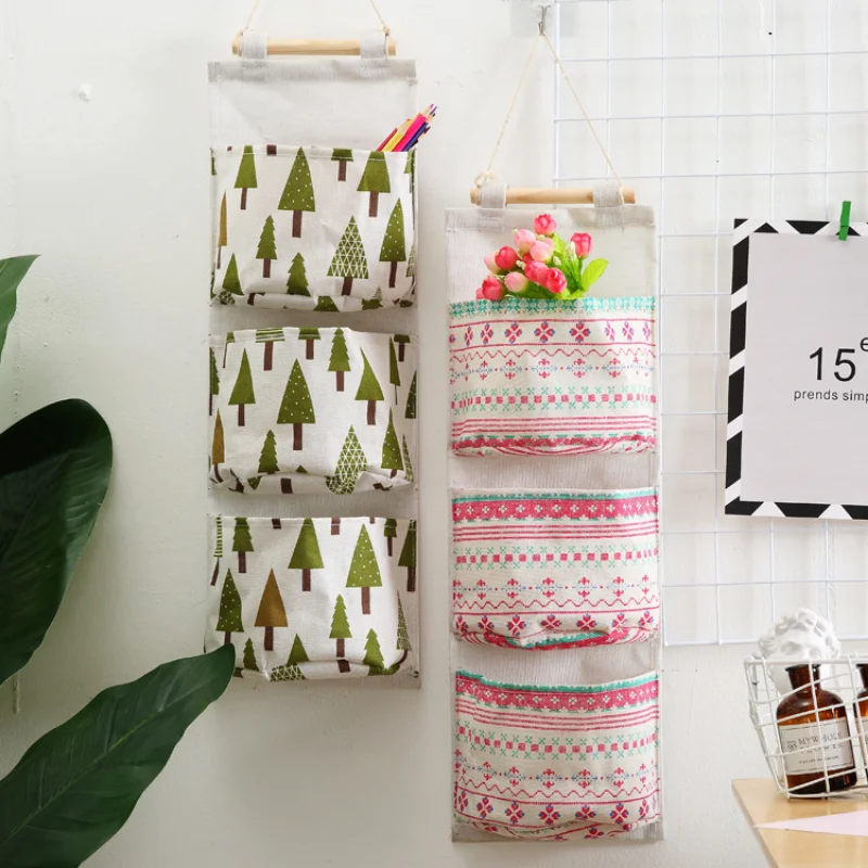 3 Grids Closet Wardrobe Hanging Organizer Storage Bag Socks Pants Wall Mounted Sundries Hanging Pouch Hang Closet Organizers New