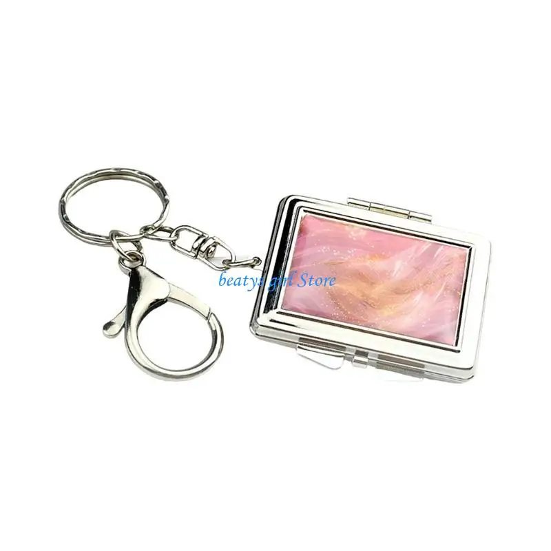 C7AB Keychain Holders For Office Desk Students Travelers Keyring Organizers