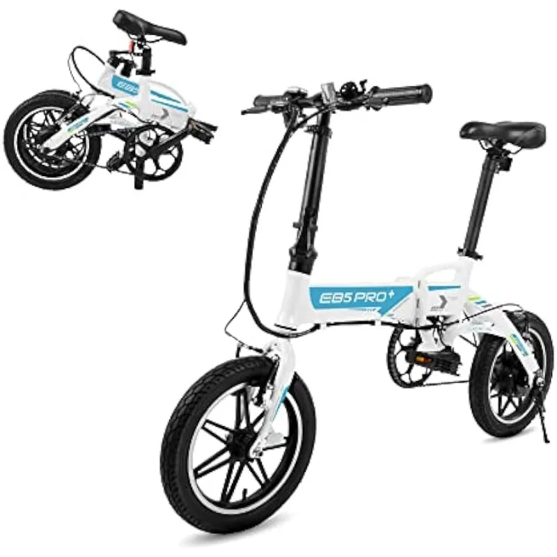 

Swagtron Swagcycle EB-5 Lightweight Aluminum Folding Electric Bike with Pedals