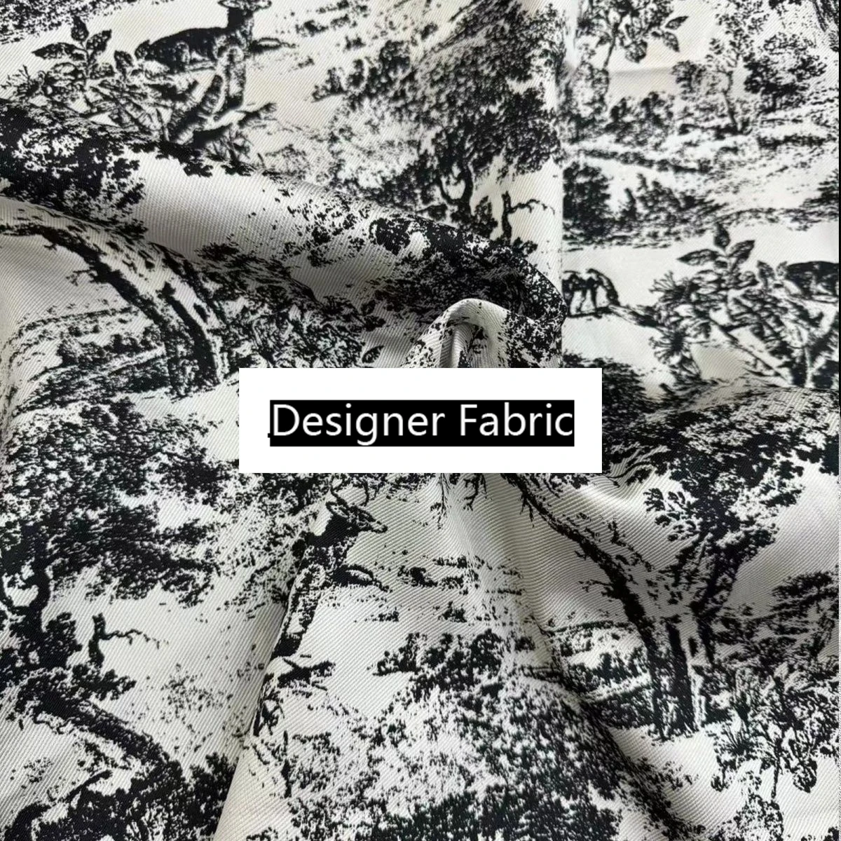 Niche Designer Fashion Doppelseitiger, garngefärbter Jacquard-Stoff, hochwertiger Bekleidungsstoff, 1 Meter