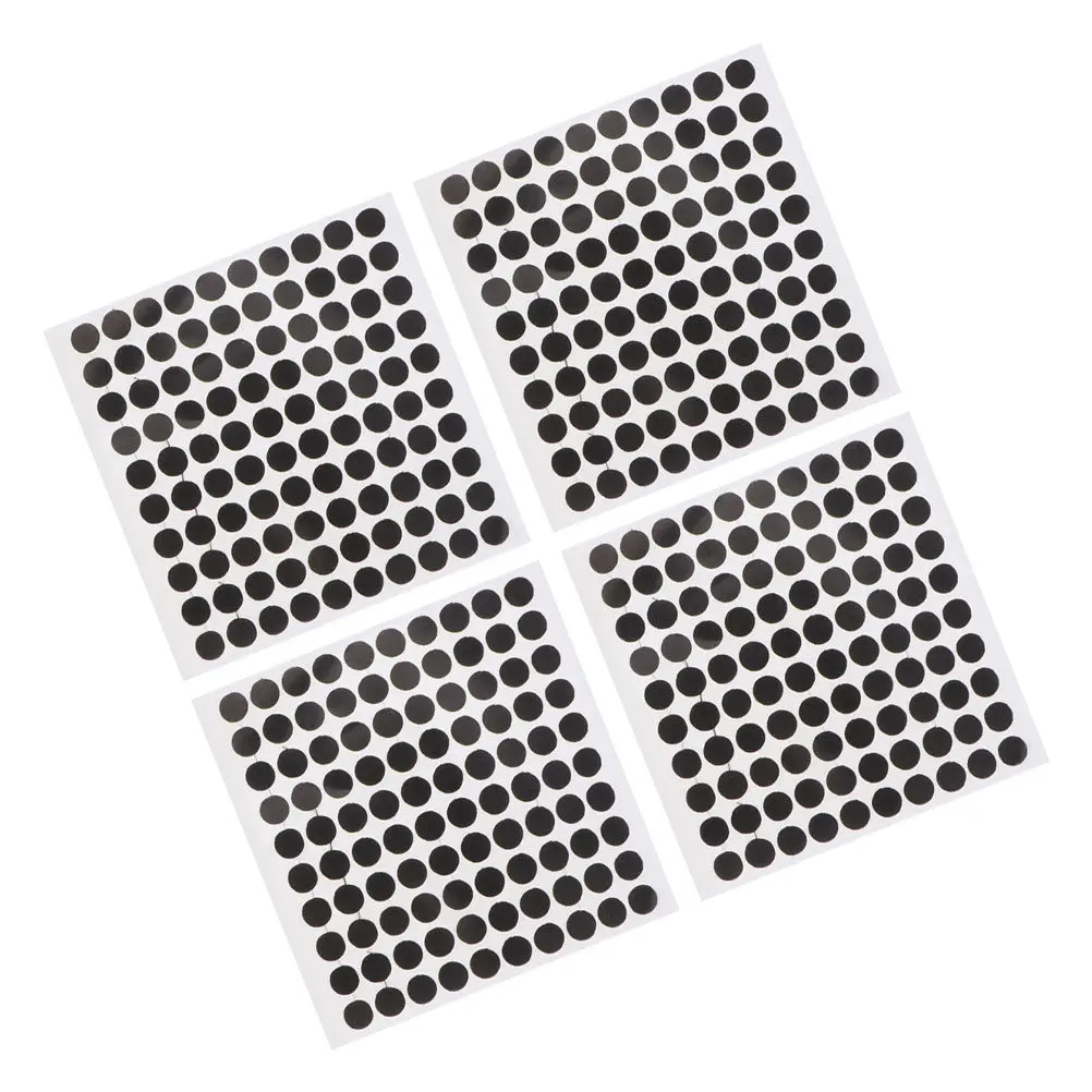 

4 Sheets Elegant Black Round Dot Patches for Pool Table Felt Repair Billiard Position Markers Snooker Ball Trajectory Training
