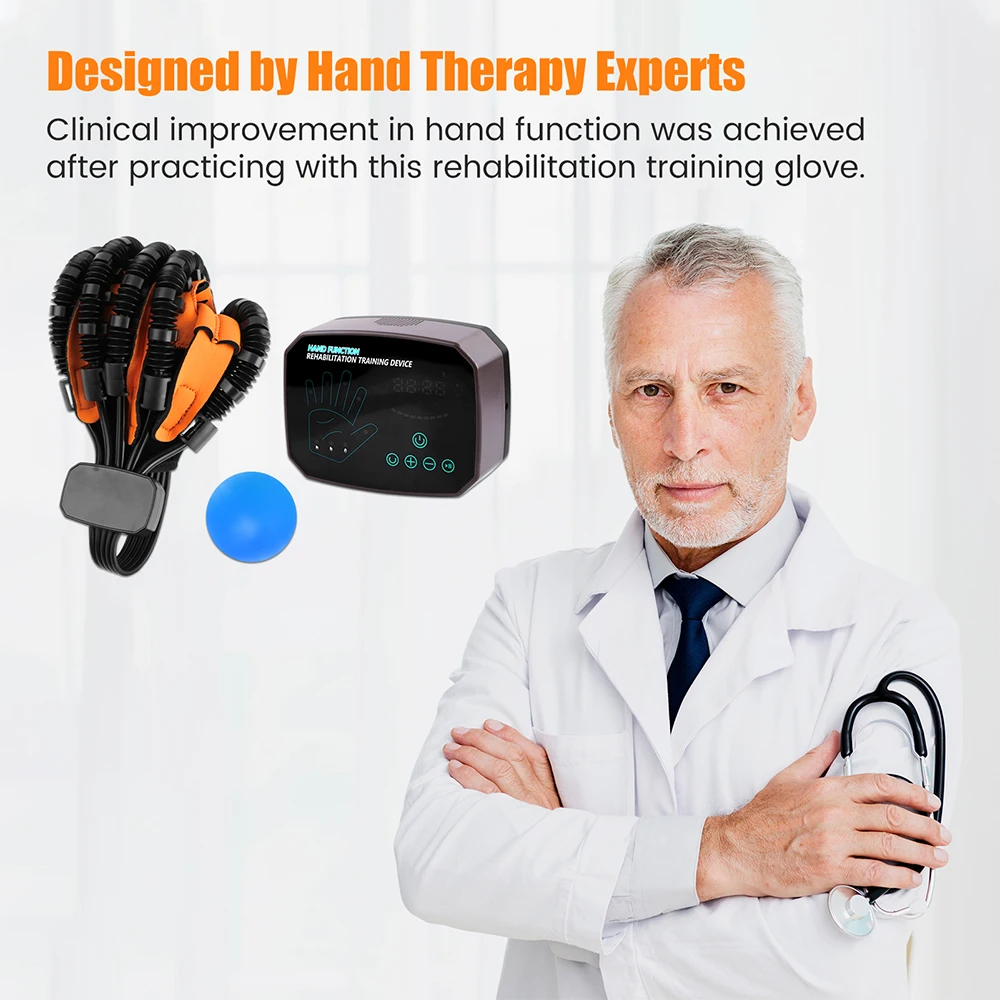 Hand Massage Glove Rehabilitation Robot Gloves Equipment for Stroke Hemiplegia Hand Function Recovery Finger Trainer Device