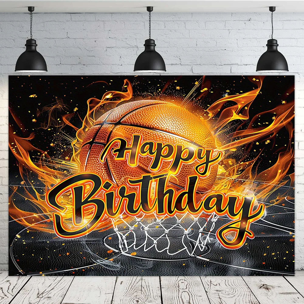 Basketball Field Stadium Boy Birthday Party Decor Sports Game Theme Background Photography Backdrop Studio Poster Banner