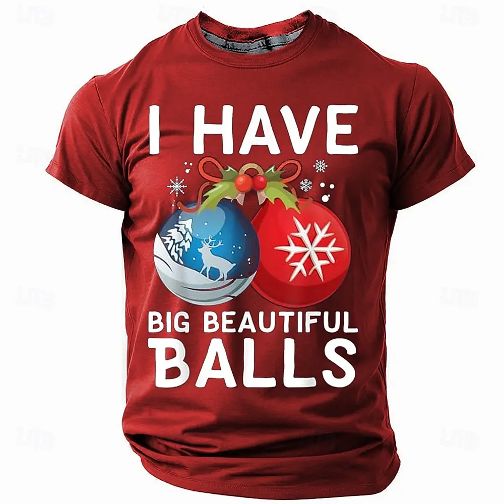 Estilo de natal camisetas masculinas engraçado 3d papai noel padrão t dos desenhos animados boneco de neve impressão manga curta moda ano novo solto topos