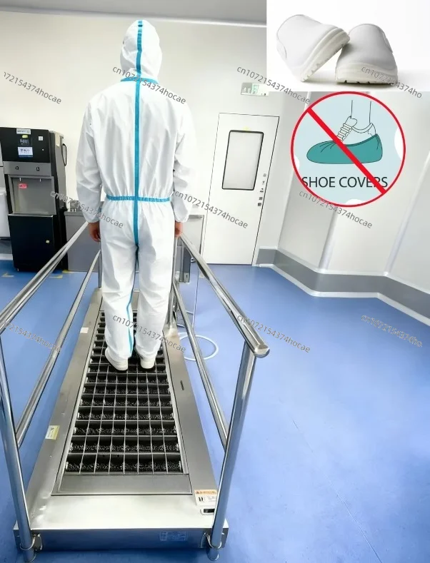 Factory hygiene management and control of sole cleaners for cleaning soles in cleanrooms while walking