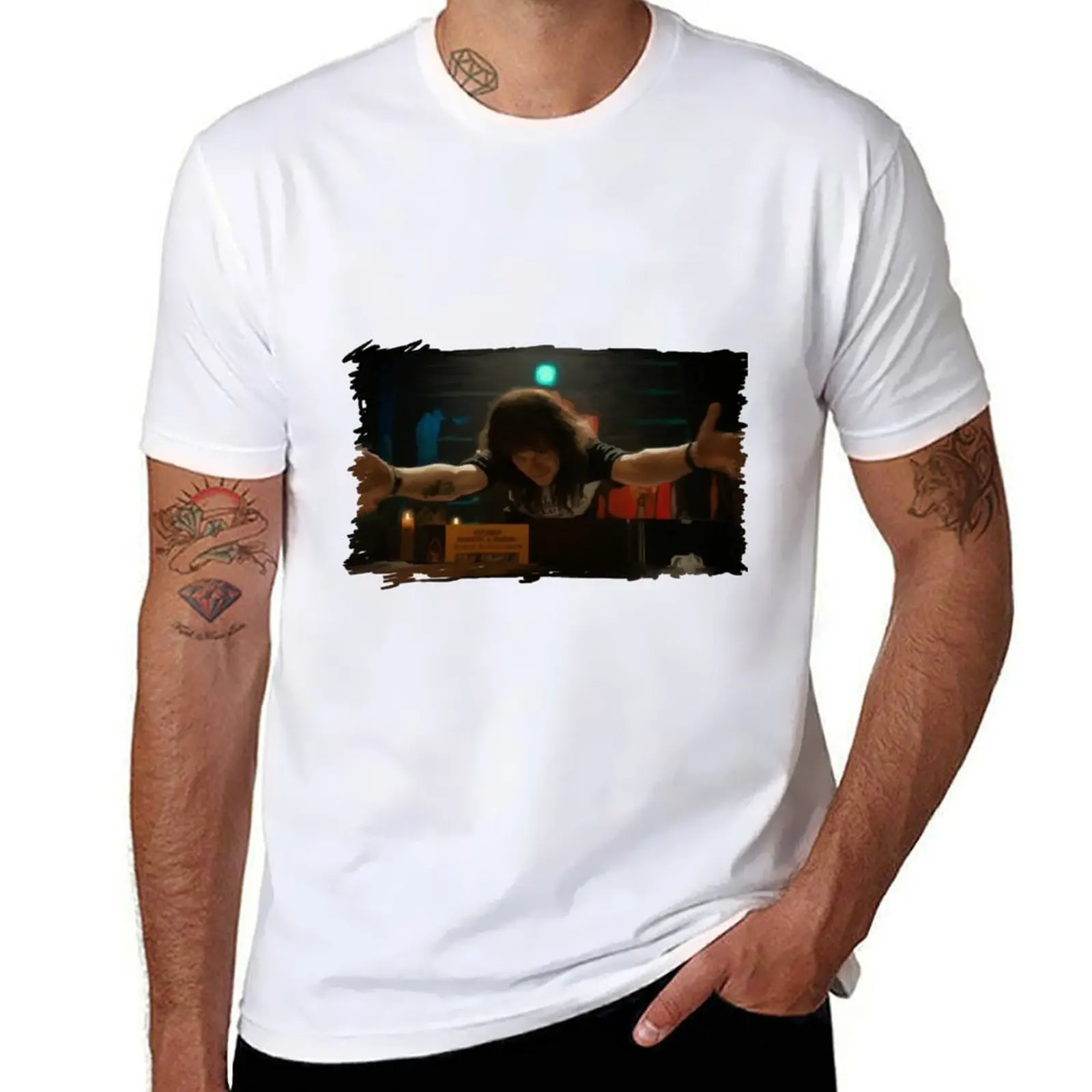 

Eddie Munson Watercolor T-Shirt man t shirts for men man t shirts graphic T-Shirt