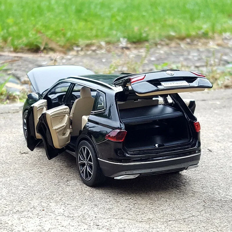 Tiguan l suv liga modelo de carro 1:32 diecasts veículos de brinquedo de metal modelo de carro simulação som luz coleção presente