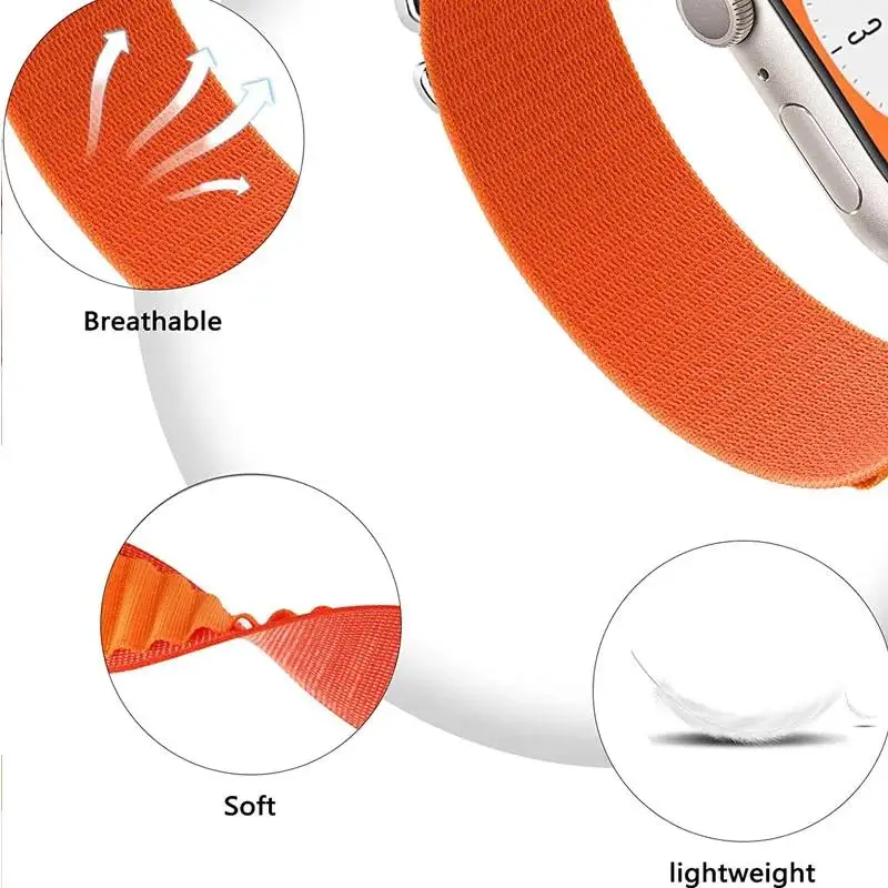 Alpine loop Strap For apple watch Ultra 2 band 49mm 44mm 40mm 45mm 41mm 42mm 38mm Nylon bracelet correa iWatch series 9 8 7 6 se