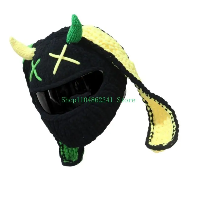 

5asd Cartoon Helmets Cover Full Face Protective Helmets Headcover for Rides Experience