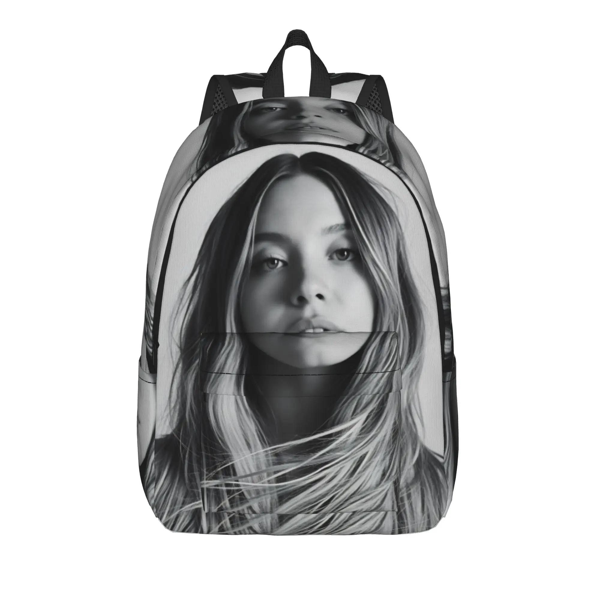 Actor Sydney Sweeney Backpack  Leisure Backpacks Women Trekking Pattern School Bags Custom Rucksack