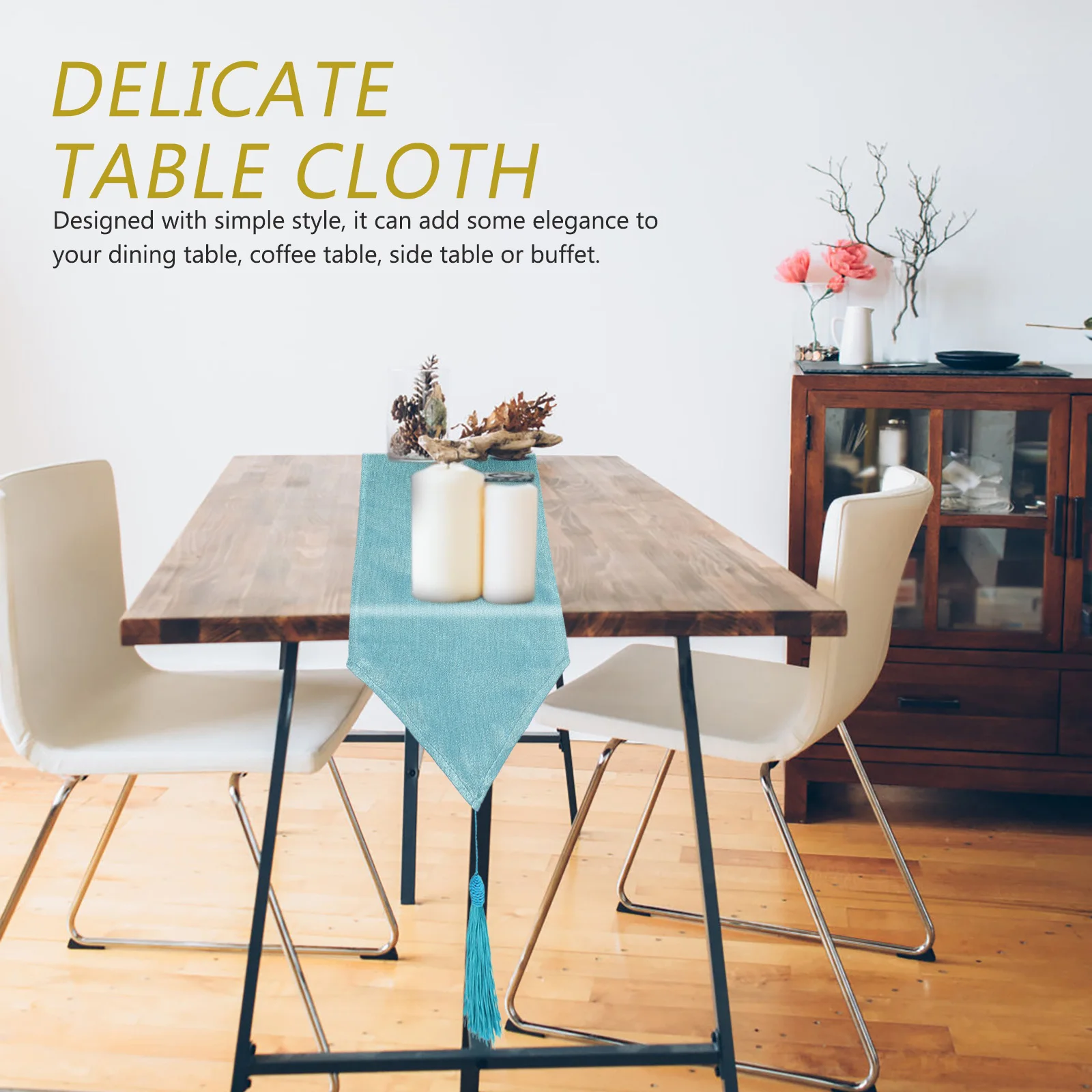 

Vintage Cotton Linen Table Runner Long Decorative Tablecloth Tassel Party Dining Wedding Home Decor Table Runners