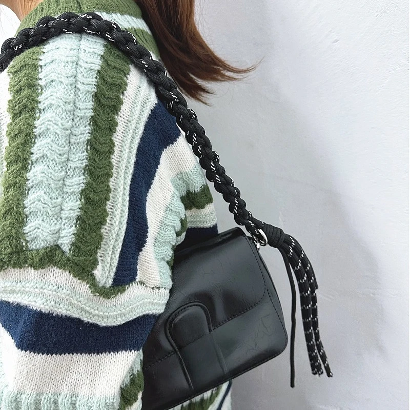 New Handwoven Bag Shoulder Single Shoulder Strap Handbag Strap Camera Lanyard Bag Shoulder Strap Transformation Replacement