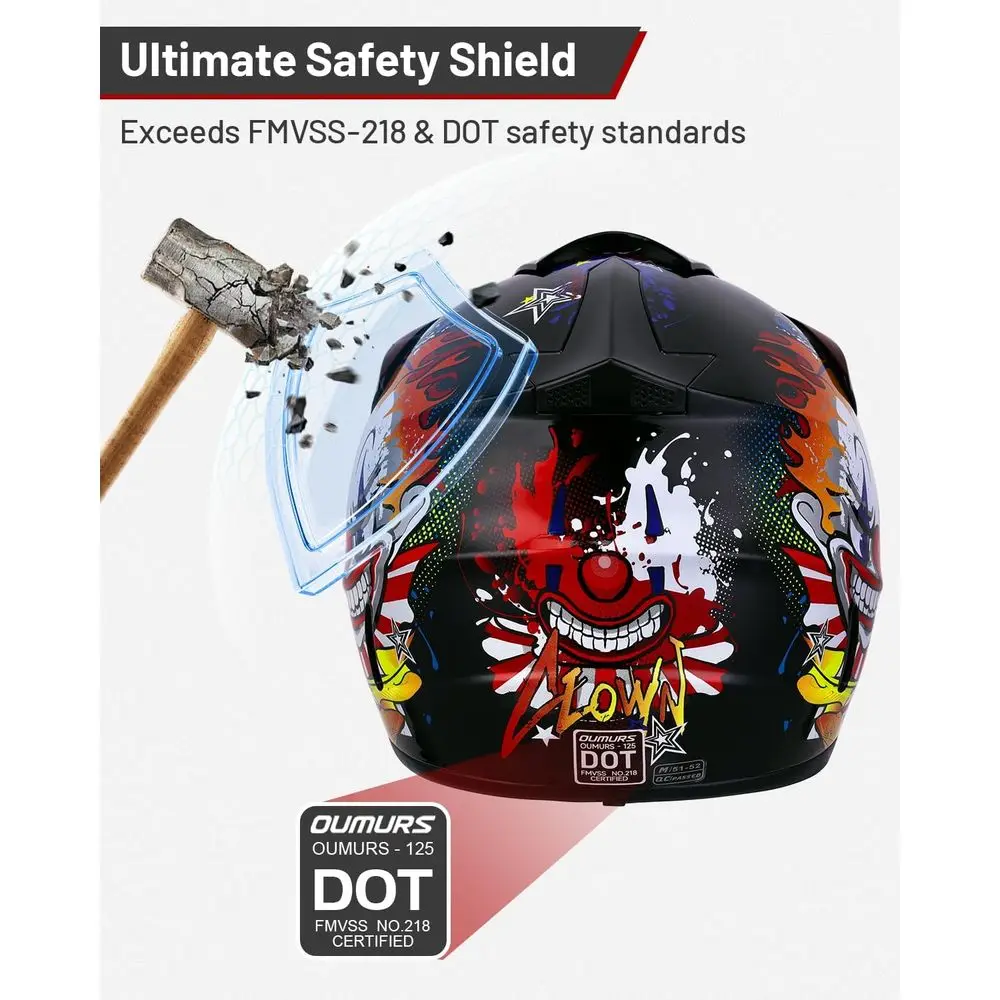 خوذة الدراجة الترابية للشباب مع نظارات وقفازات للأعمار من 5 إلى 14 عامًا، مناسبة لمركبة الأطفال، ذات العجلات الأربع، موتوكروس، BMX، MX، UTV، Offro #4