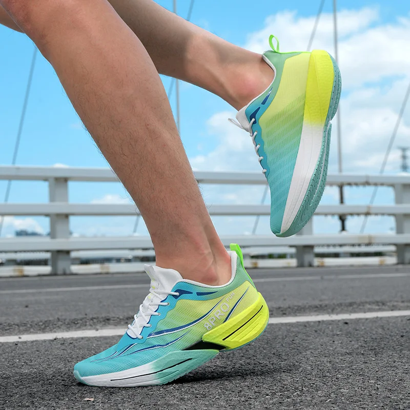 Sapatos esportivos unissex quatro temporadas moda sola grossa ao ar livre altura aumentando respirável resistente ao desgaste tênis de lazer de corrida