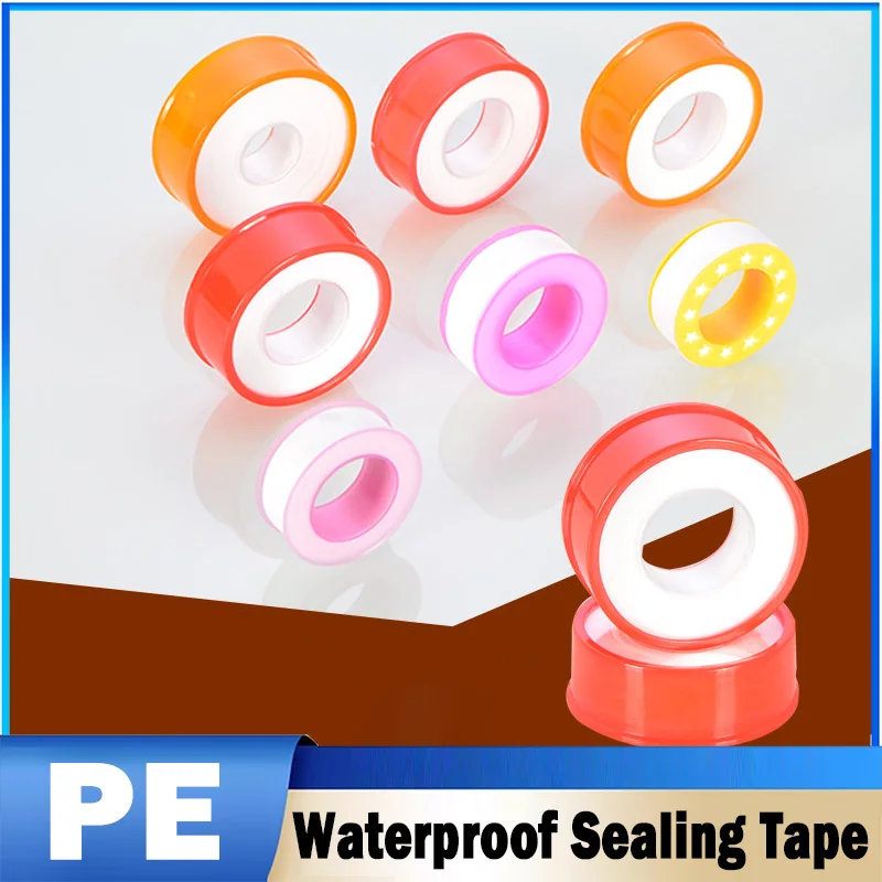2/5/10Pcs PE Waterproof Tape Thread Seal Tape for Water Pipe Plumber Repair Tools Home Improvement 9.5m~23m