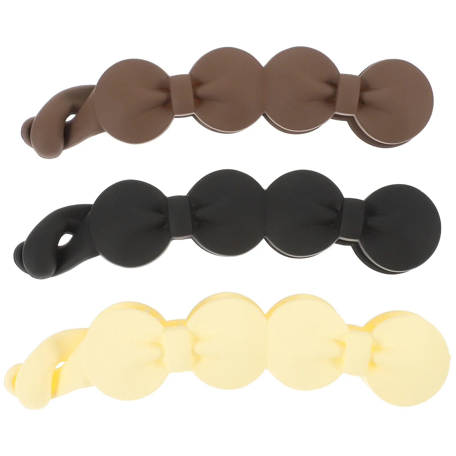 3Pcs Banana Clips Hair Clip Set Secure Grip Hair Accessories Stylish Ponytail Holder for Women Long-Lasting Hold