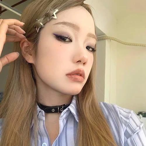 Imagen 2 del producto Pinzas para el pelo plateadas para mujer y niña, pasador de estrella de Metal, 50 piezas, estilo Punk