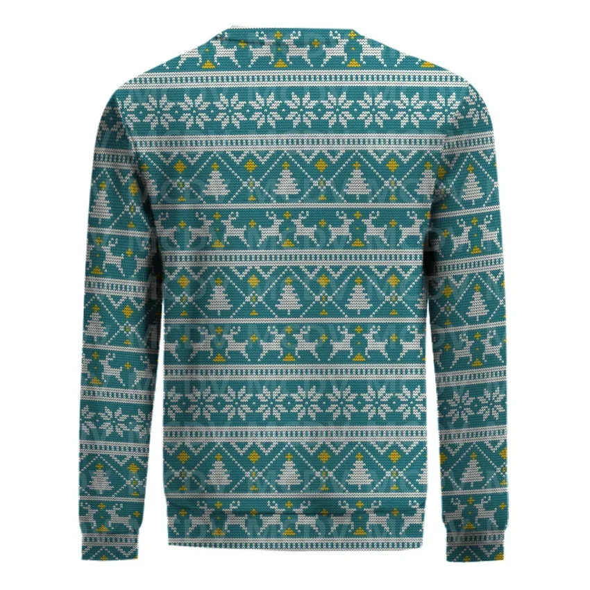 Pull Elk de Noël imprimé en 3D pour hommes et femmes, sweat-shirt en tricot décontracté, pull, cadeau de Noël