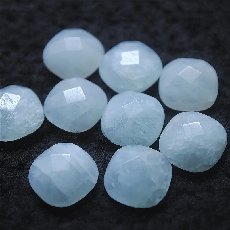 

6PCS Faceted Light Blue Quartz Glass 16X16MM Square Shape DIY Jewelry Accessories Fashion Designs Hot Arrivals