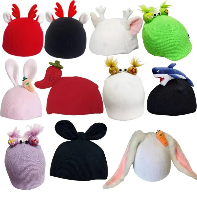 Ski Helmet Cover Helmet Decoration Men's and Women's Equestrian Helmet Hat Universal Cute Cartoon Animal Thermal Cover