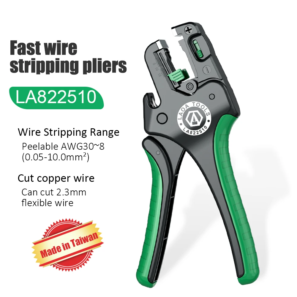 LAOA Multifunctional Fast Fully Automatic Wire Stripping Pliers Cable Cutting Nippers Adjustable Electrician Pliers