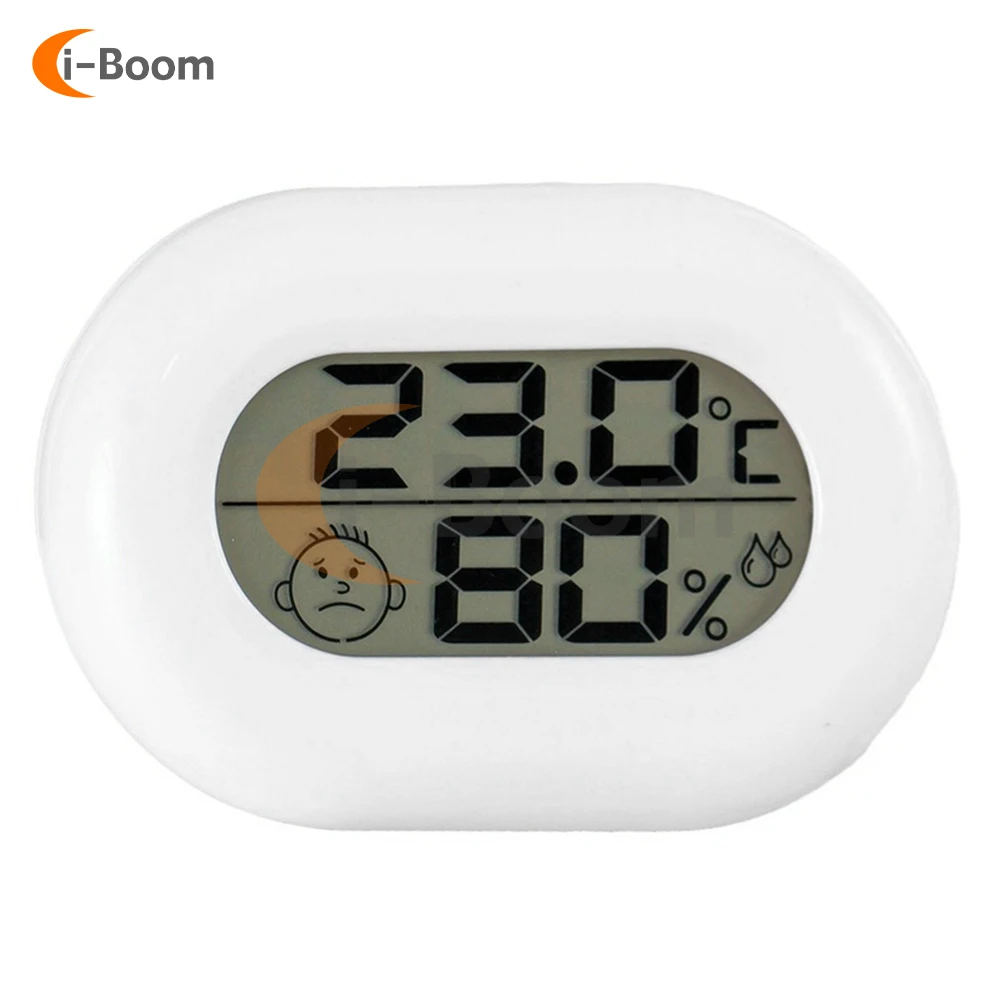 Mini Electronic Thermometer Hygrometer LCD Digital Display Household Temperature Monitor Detection Range -20~50℃(-4~122℉)