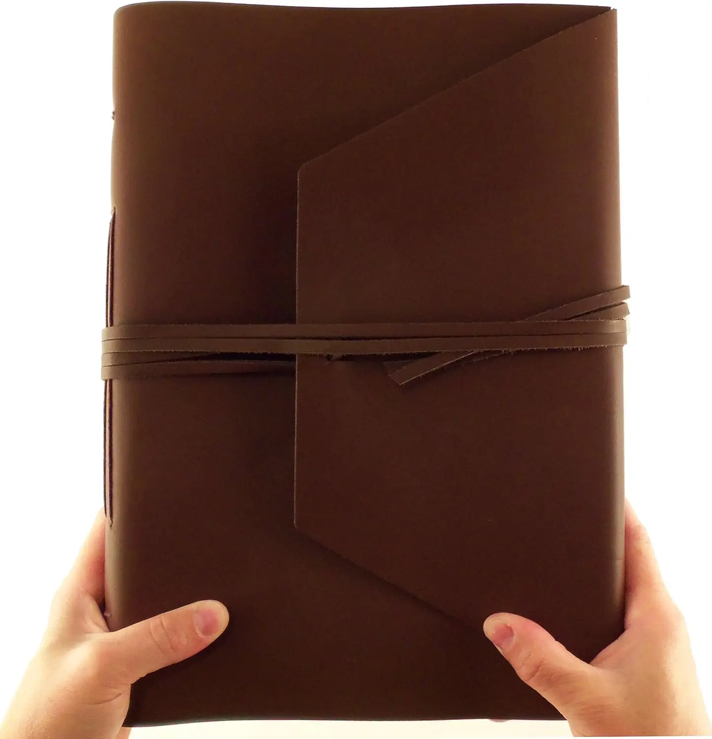 

Vintage Leather Journal Sketchbook 9x12 380 Pages Dark Brown
