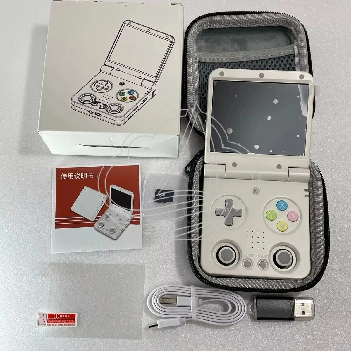 V2 Portable Retro Game Console, Mini Handheld Flip Arcade Gaming Device
