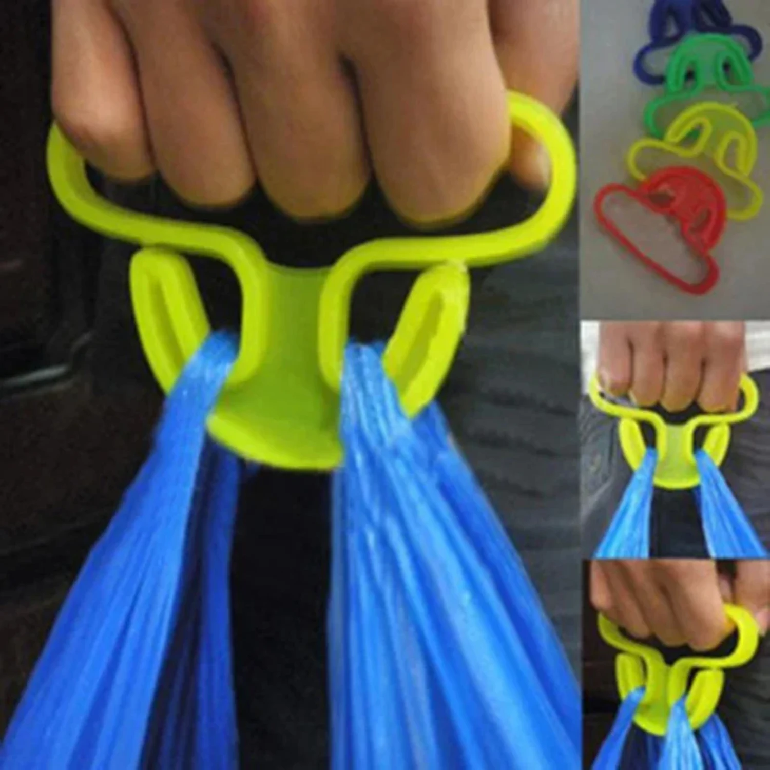 Comfortable Grip Labor-Saving 15KG Portable Hook Shopping Bag Carry Vegetable Device Holder - Carry Food, Protect Hand Tool - Co