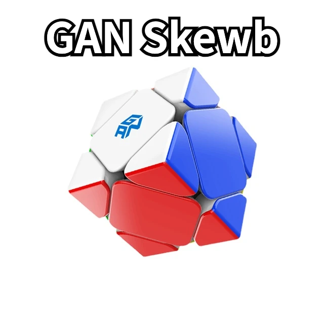 [Funcube]GAN Skewb Magnetic Speed Cube M Stickerless skewb 3x3 all Speed Cube Puzzle Enhanced Version Professional magic cube