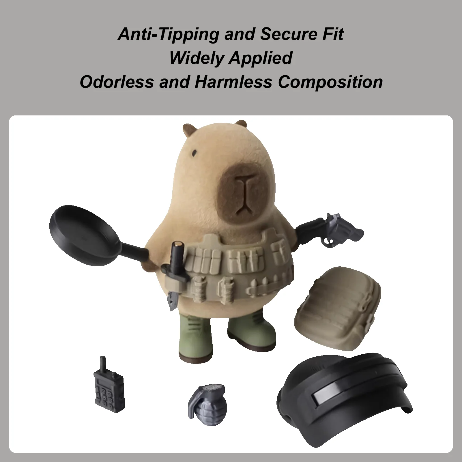 Capybara Ornament Miniature Cute Capybara 3D Printed Animals Toy Cute Home Decor For Women Men Office Bedside Cafe Desk Study