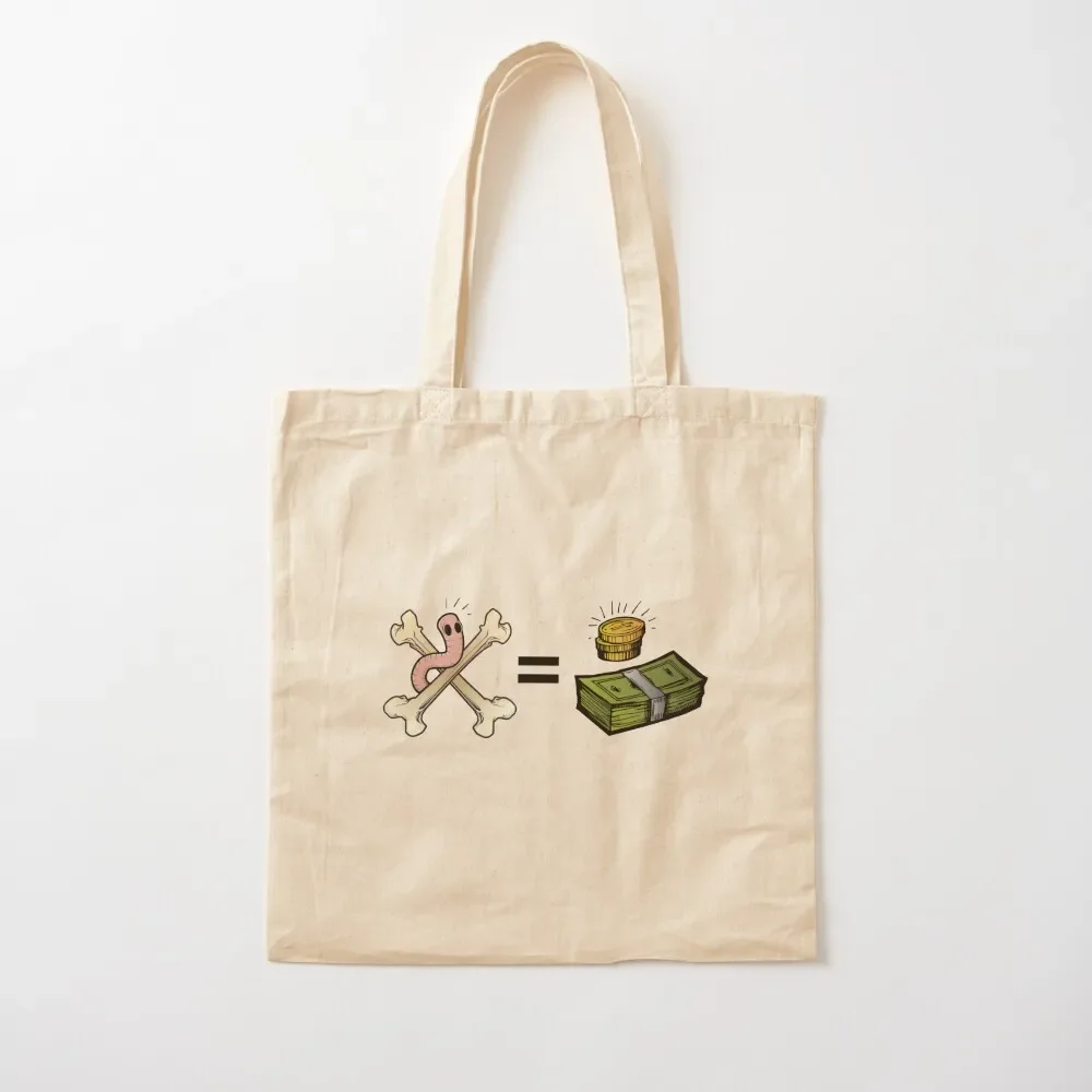 The bones are their money...and so are their worms! Tote Bag hand bags Shopping bags Gift bag Tote Bag