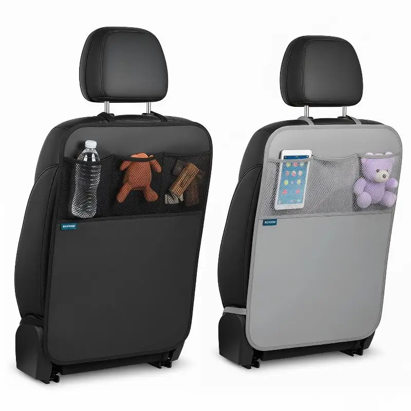 1Pcs Polyester Automotive Seat Covers Car Seat Back Kick Protectors Protection From Dirt And Mud Fit For Most Vehicles - view 2