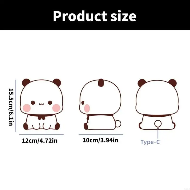 

N1HB Силиконовая панда форма ночной легкий кран, чтобы осветить ночную лампу для детей взрослые