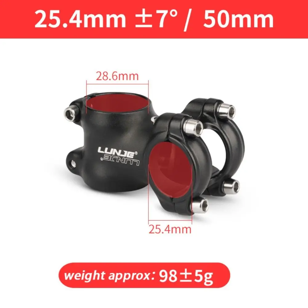 

Ultralight Ultralight Aluminum Bicycle Stem 25.4mm/31.8mm 50-100mm Bicycle Stem Aluminum Alloy Black Bike Handlebar Stem