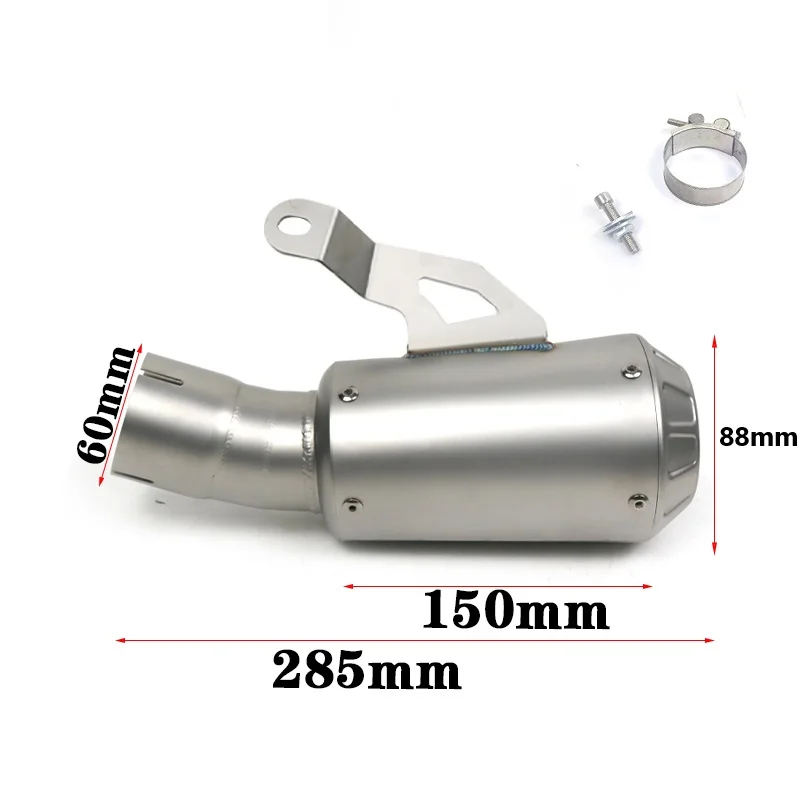 Slip On Line For BMW S1000RR 2019-2023 S1000R 2021-2025 Motorcycle Exhaust System Escape Stainless Muffler 60MM Interface