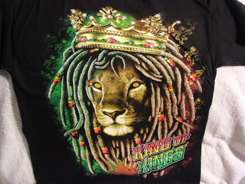 LION DE JUDDAH DREADLOCKS ROI DES ROIS CROWN RASTAFARIAN T-Coalition