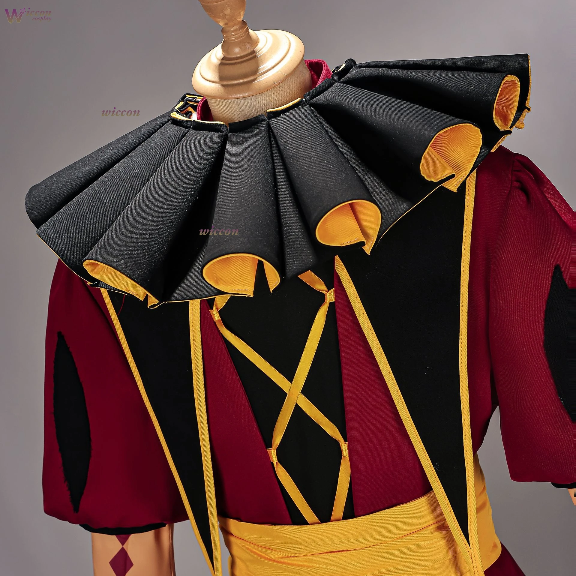 The Freak Circus Pierrot Harlekin Cosplay Kostüme Anime Unisex Clown Kostüm für Halloween Karneval Cosplay Party Outfits